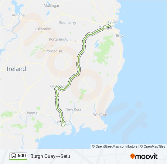 600 Bus Line Map