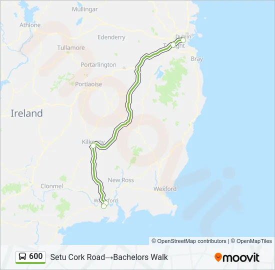 600 Bus Line Map