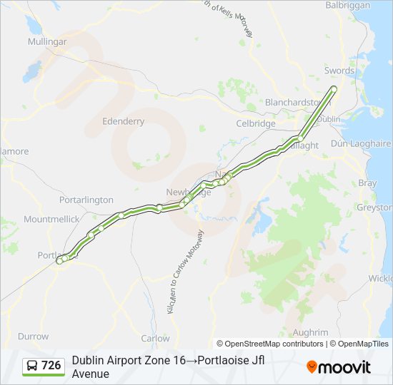 726 Bus Line Map