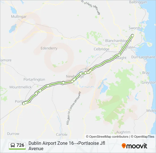 726 Bus Line Map
