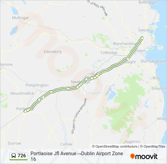 726 Bus Line Map