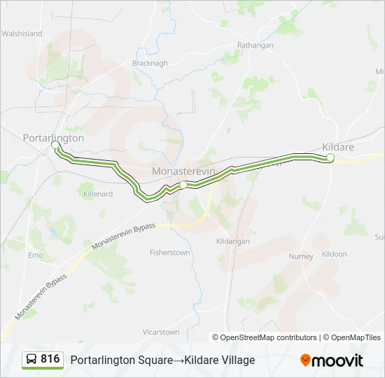 816 Bus Line Map
