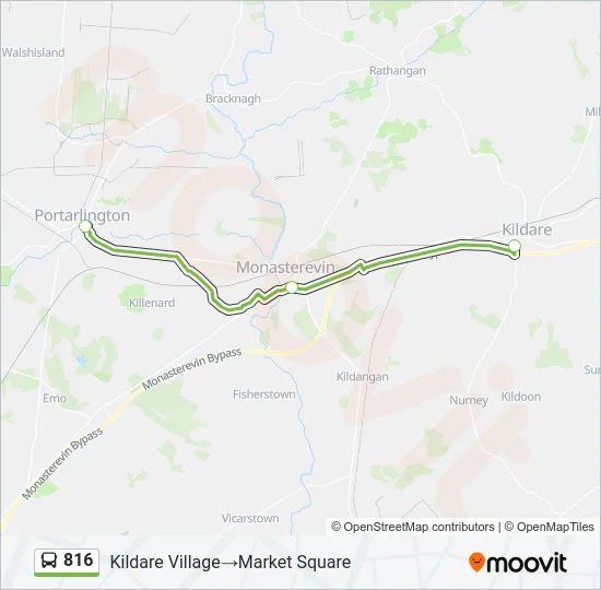 816 Bus Line Map
