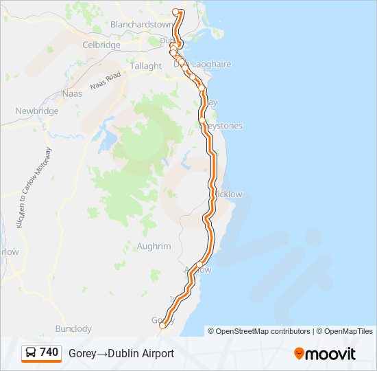 740 Bus Line Map