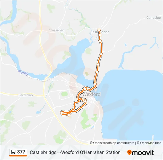 877 Bus Line Map