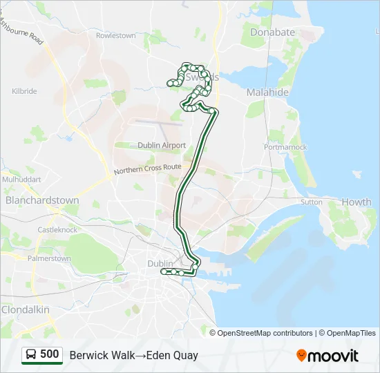 500 Bus Line Map