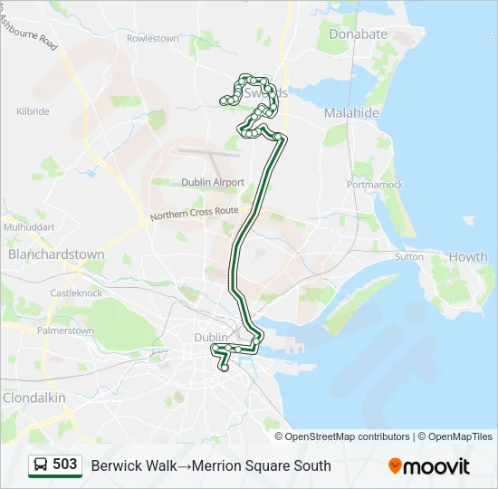503 Bus Line Map