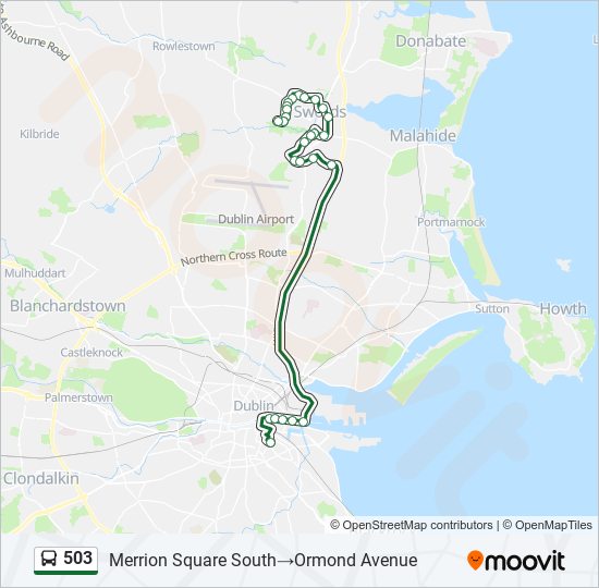 503 Bus Line Map