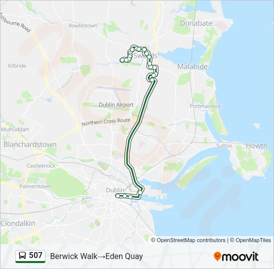 507 Bus Line Map