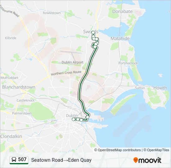 507 Bus Line Map