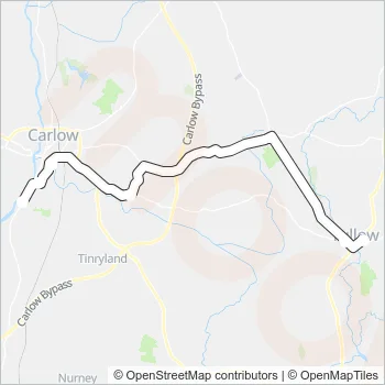 874 Bus Line Map