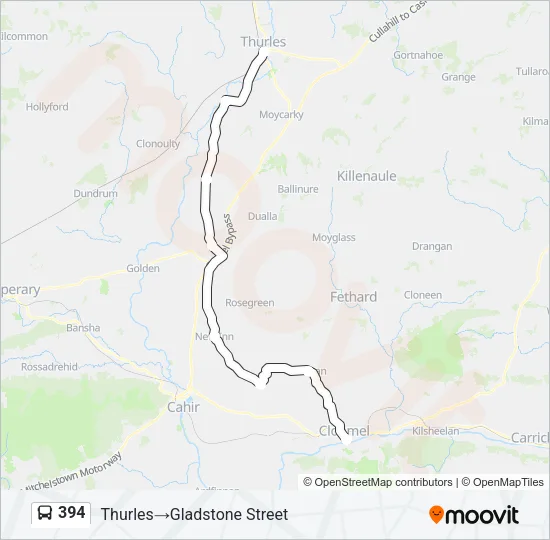 394 Bus Line Map