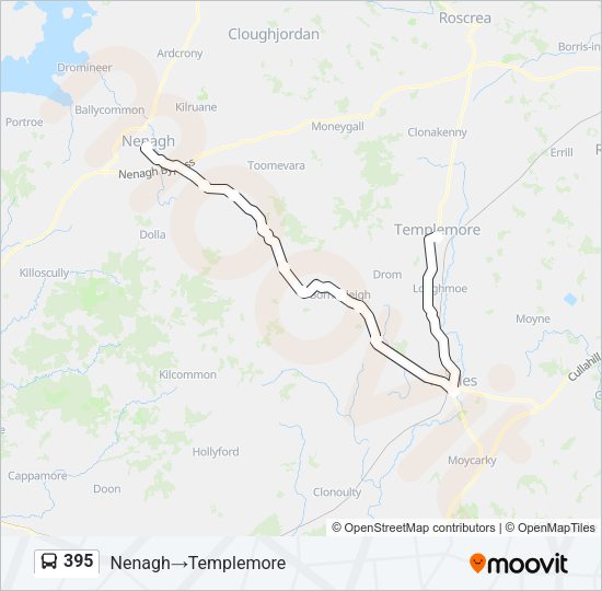 395 Bus Line Map