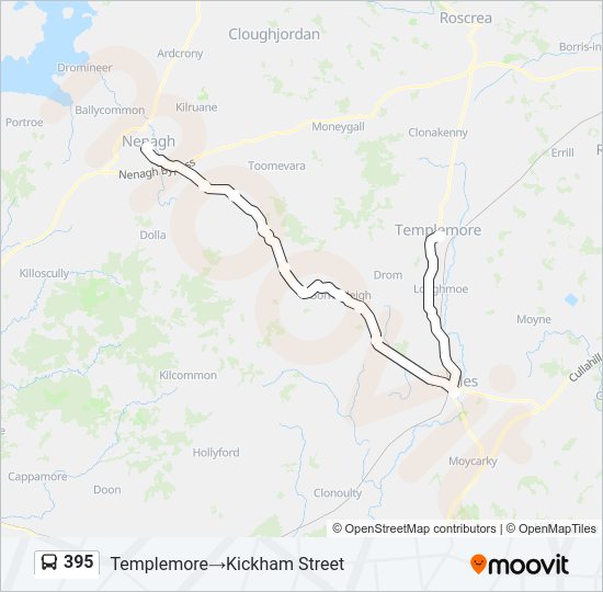 395 Bus Line Map