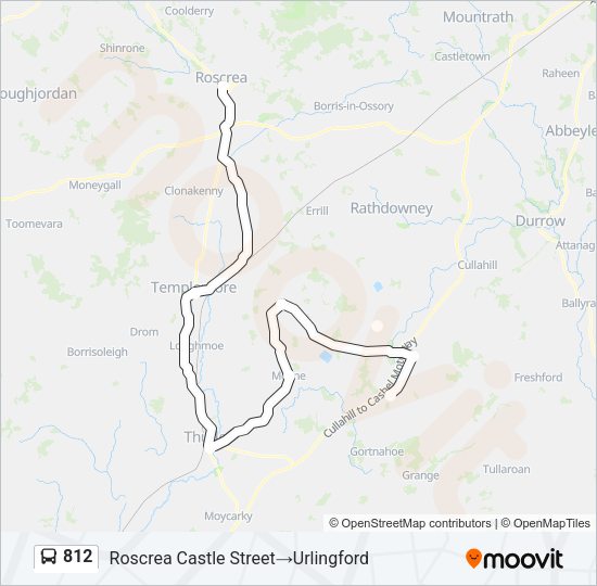 812 Bus Line Map