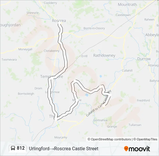 812 Bus Line Map