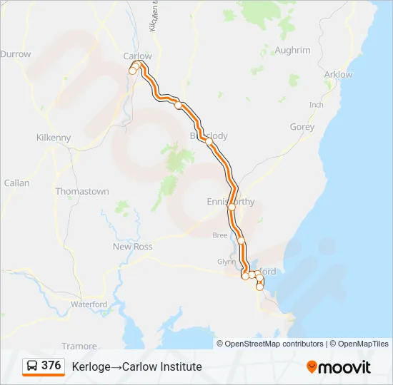 376 Bus Line Map