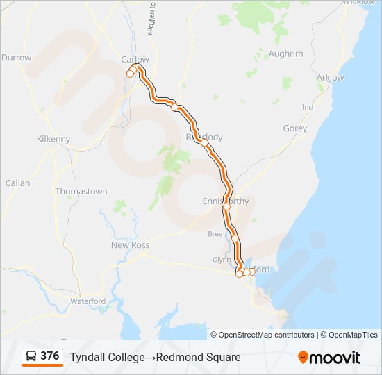 376 Bus Line Map