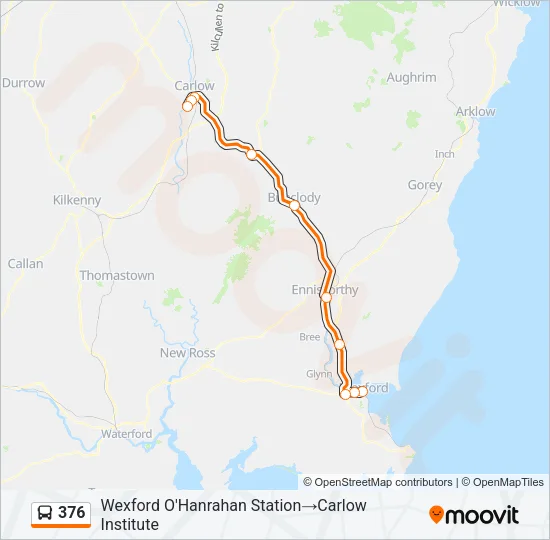 376 Bus Line Map