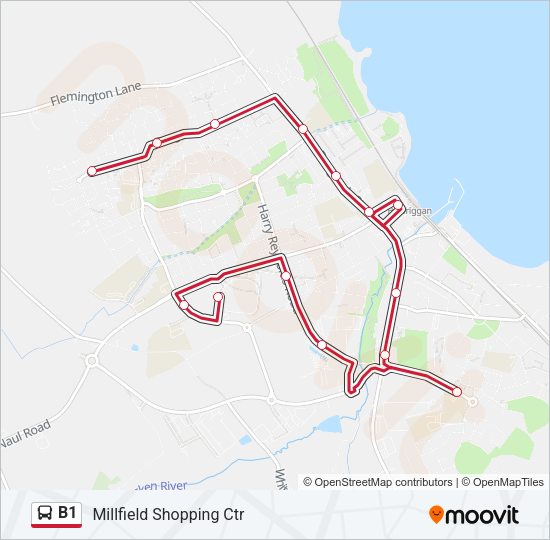 B1 Bus Line Map