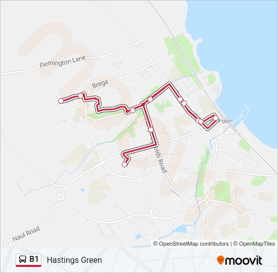 B1 Bus Line Map