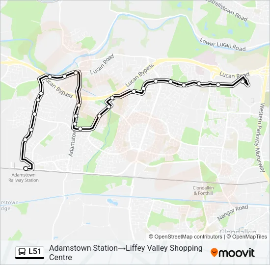 L51 Bus Line Map