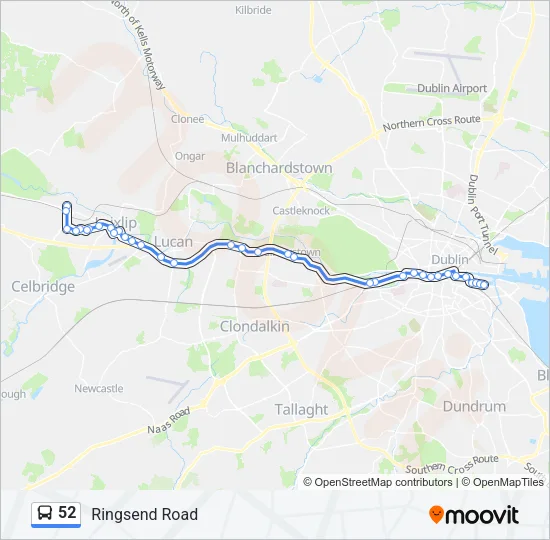 52 Bus Line Map