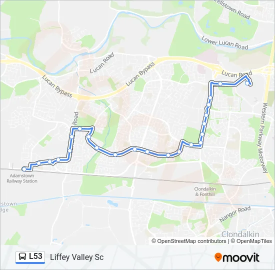 L53 Bus Line Map