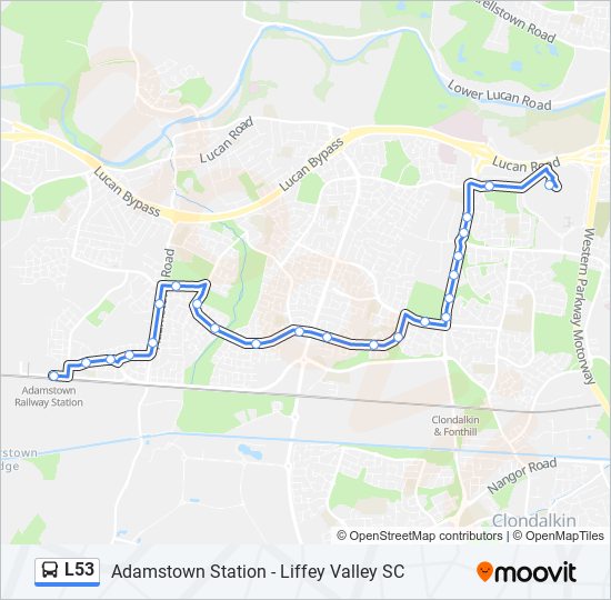 L53 bus Line Map