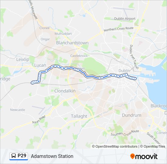 P29 bus Line Map