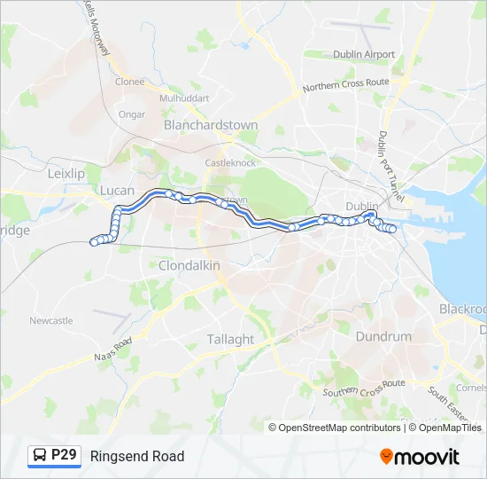 P29 Bus Line Map