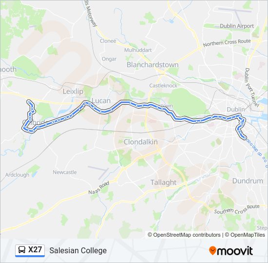 X27 bus Line Map