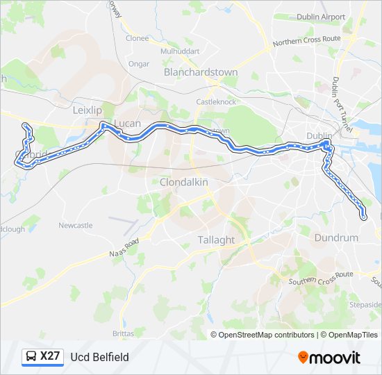 X27 bus Line Map