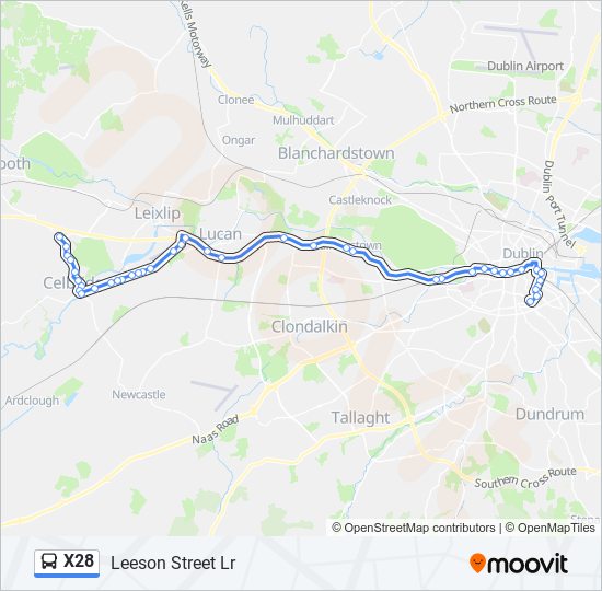 x28 Route Schedules, Stops & Maps Leeson Street Lr (Updated)