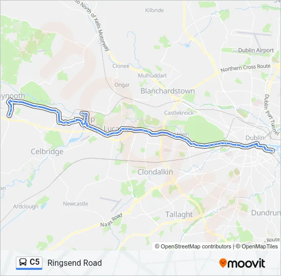 C5 Bus Line Map