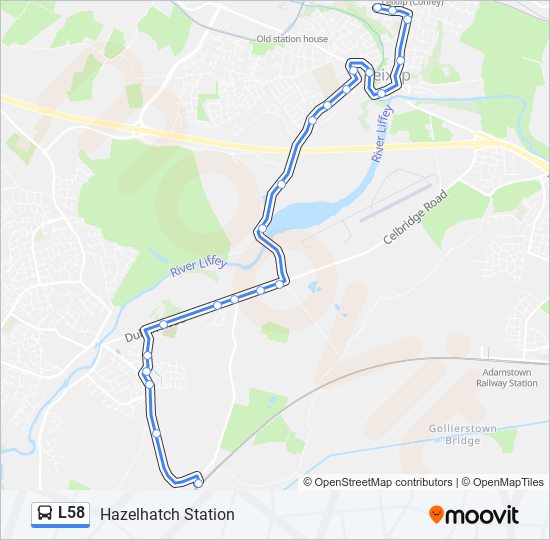 L58 bus Line Map