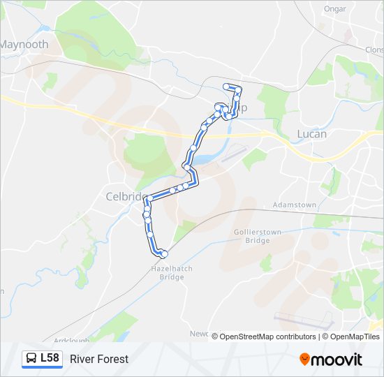 L58 Bus Line Map