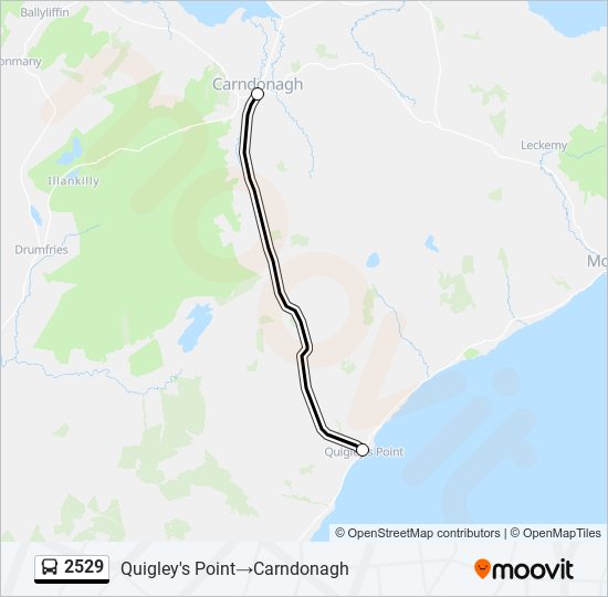 2529 Bus Line Map