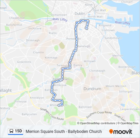 15D bus Line Map