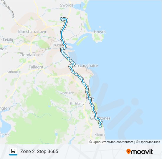 DUBLIN AIRPORT - CHARLESLAND ROAD (SEABORNE VIEW APTS) Bus Line Map