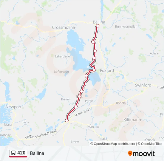 420 Bus Line Map