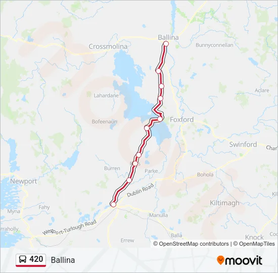 420 Bus Line Map