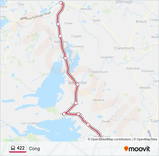 422 Bus Line Map