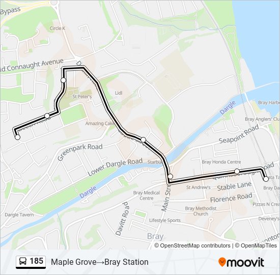 185 Route: Schedules, Stops & Maps - Maple Grove‎→Bray Station (Updated)