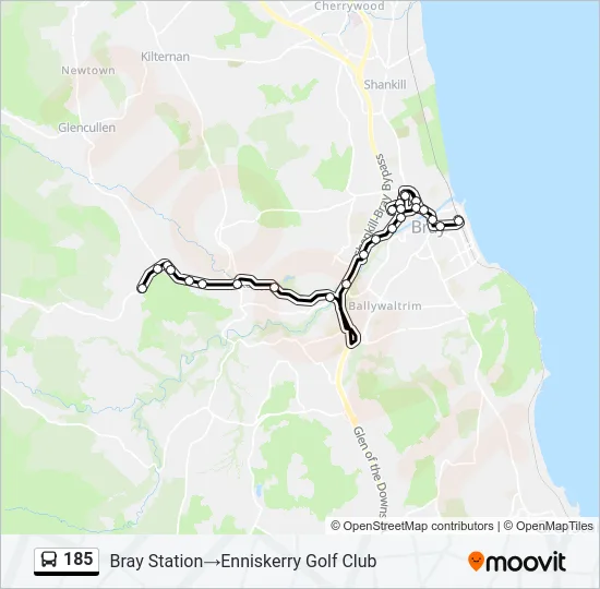 185 Bus Line Map