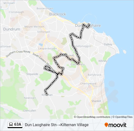 63A Bus Line Map