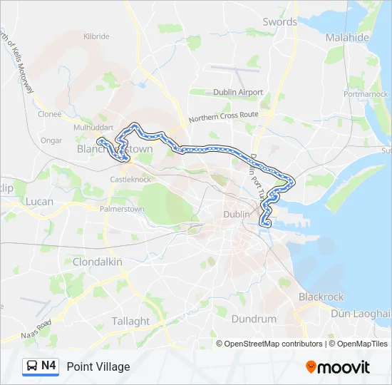N4 Bus Line Map