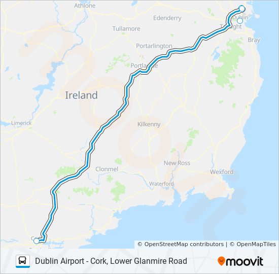 dublin airport cork lower glanmire road Route Schedules, Stops & Maps