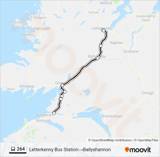 264 Bus Line Map