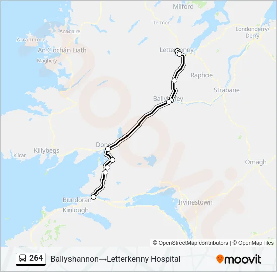 264 Bus Line Map